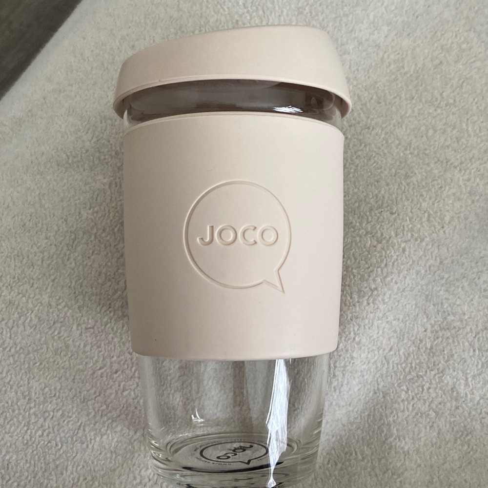 Joco Glass travel Mug New!